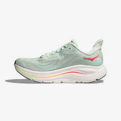 Hoka Women's Clifton 10 "Sea Glass/Neon Flame"