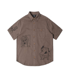 By Parra Crooked Face Short Sleeve Shirt