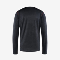 District Vision Merino Long Sleeve Tee "Dark Melange"