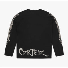 Corteiz Dragon Ragan Longsleeve Black
