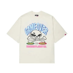 Broken Planet Game Over T-Shirt Vanilla White