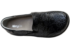 Alegria Keli Womens Comfortable Leather Shoes Embroider Me Pewter