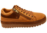 Cabello Comfort Wren Womens Leather Wide Fit Leather Casual Shoes