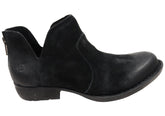 Born Kerri Womens Comfortable Leather Low Heel Ankle Boots