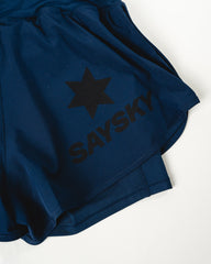 Saysky Women's Pace 2 in 1 Shorts 3" "Blue"