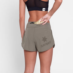 Saysky Women's Pace Shorts 3" "Taupe"