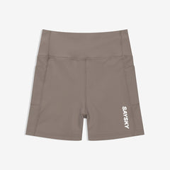 Saysky Women's Combat+ Rib Short Tights 4" "Taupe"