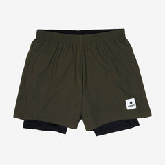 Saysky Men's 2 in 1 Pace Shorts 5'' "Green"