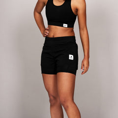 Saysky Women's 2 in 1 Pace Shorts 3'' "Black"