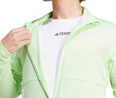 adidas Terrex Multi Light Fleece Mens Running Jacket - Green