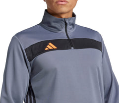 adidas Tiro 25 Essentials Half Zip Long Sleeve Mens Training Top - Grey