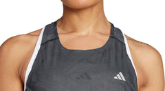 adidas Ultimate HEAT.RDY Engineered Womens Running Vest Tank Top - Grey
