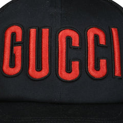 GUCCI LOGO CAP BLACK