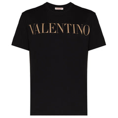 VALENTINO BRONZE LOGO T-SHIRT BLACK