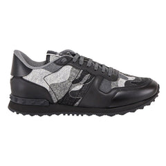 VALENTINO CAMO FELT ROCKRUNNER STONE GREY