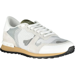 VALENTINO MESH ROCKRUNNER TRAINERS WHITE