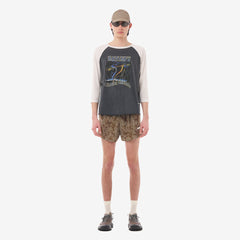 Satisfy Mothtech™ Baseball Tee "Aged Black/Off-White"