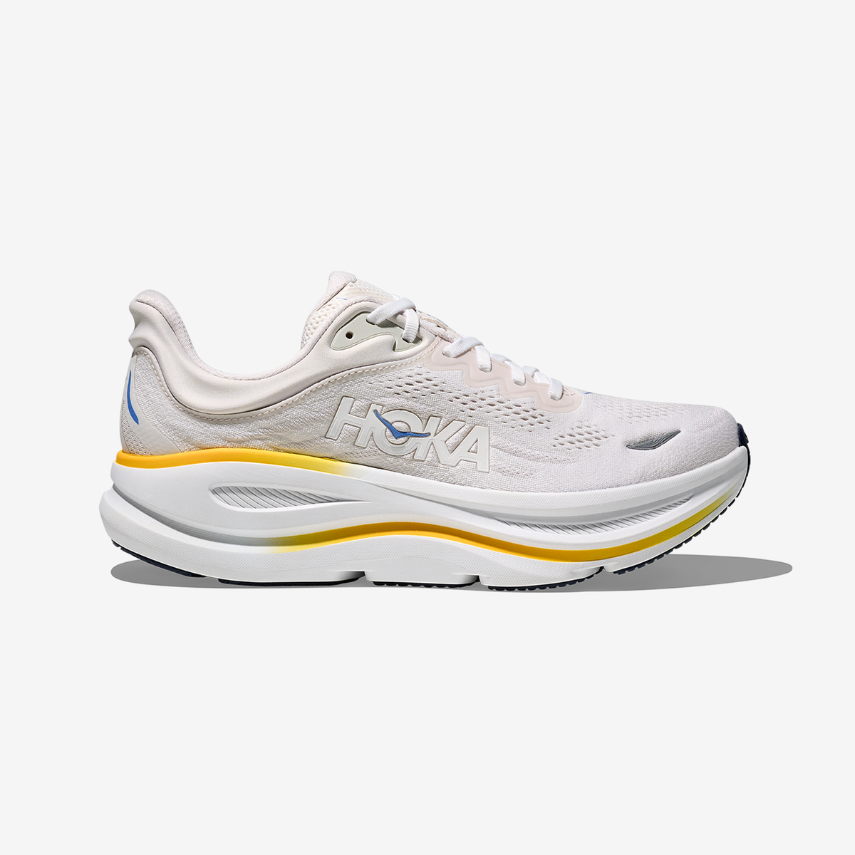 Hoka Men's Bondi 9 "White/Grout"