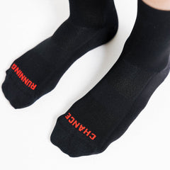 Chance Padded Trail Sock "Black/Orange Arrow"