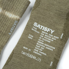 Satisfy Merino Nylon Tube Socks "Tie-Dye Covert Green"