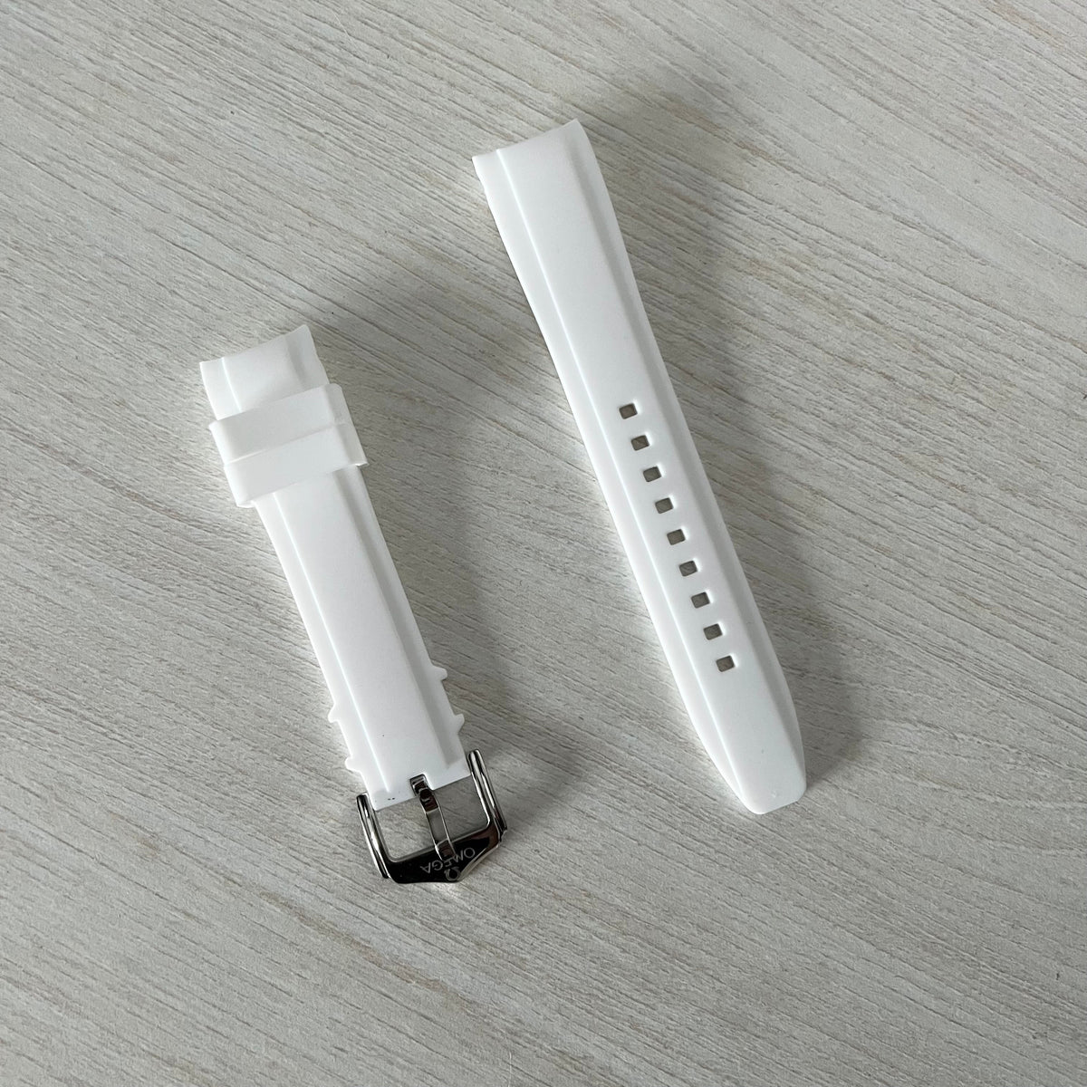 Silicone Strap for Swatch x Omega Moonswatch - White