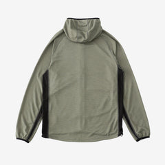 Cayl Men's Live Wool Zip Up Coolmax Hooded Sweatshirt "Khaki"