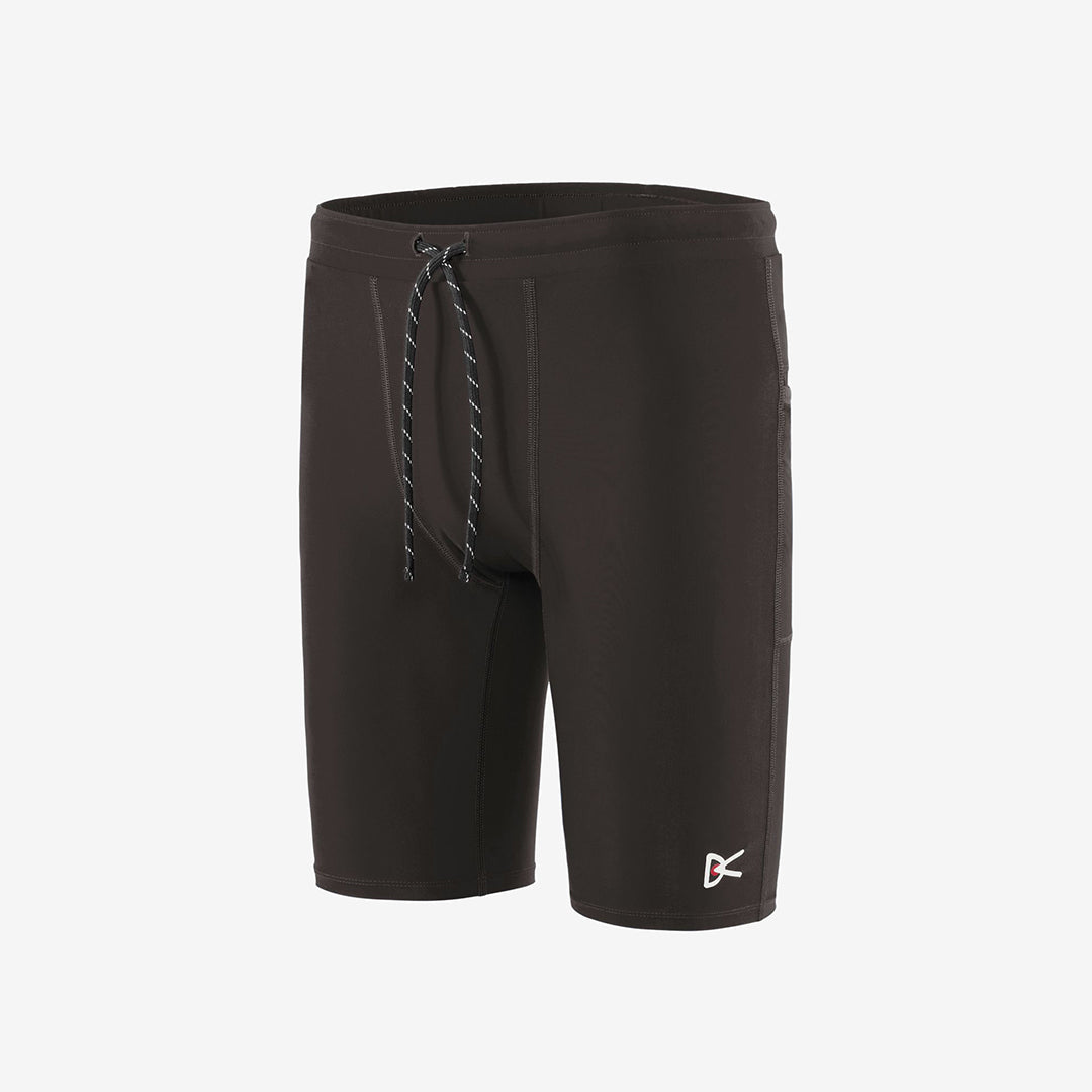District Vision 9 Inch Recycled Half Tights "Slate Brown"