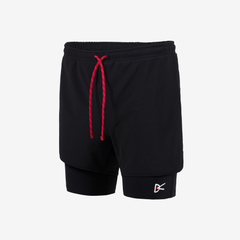 District Vision Layered Pocketed Trail Shorts "Black"