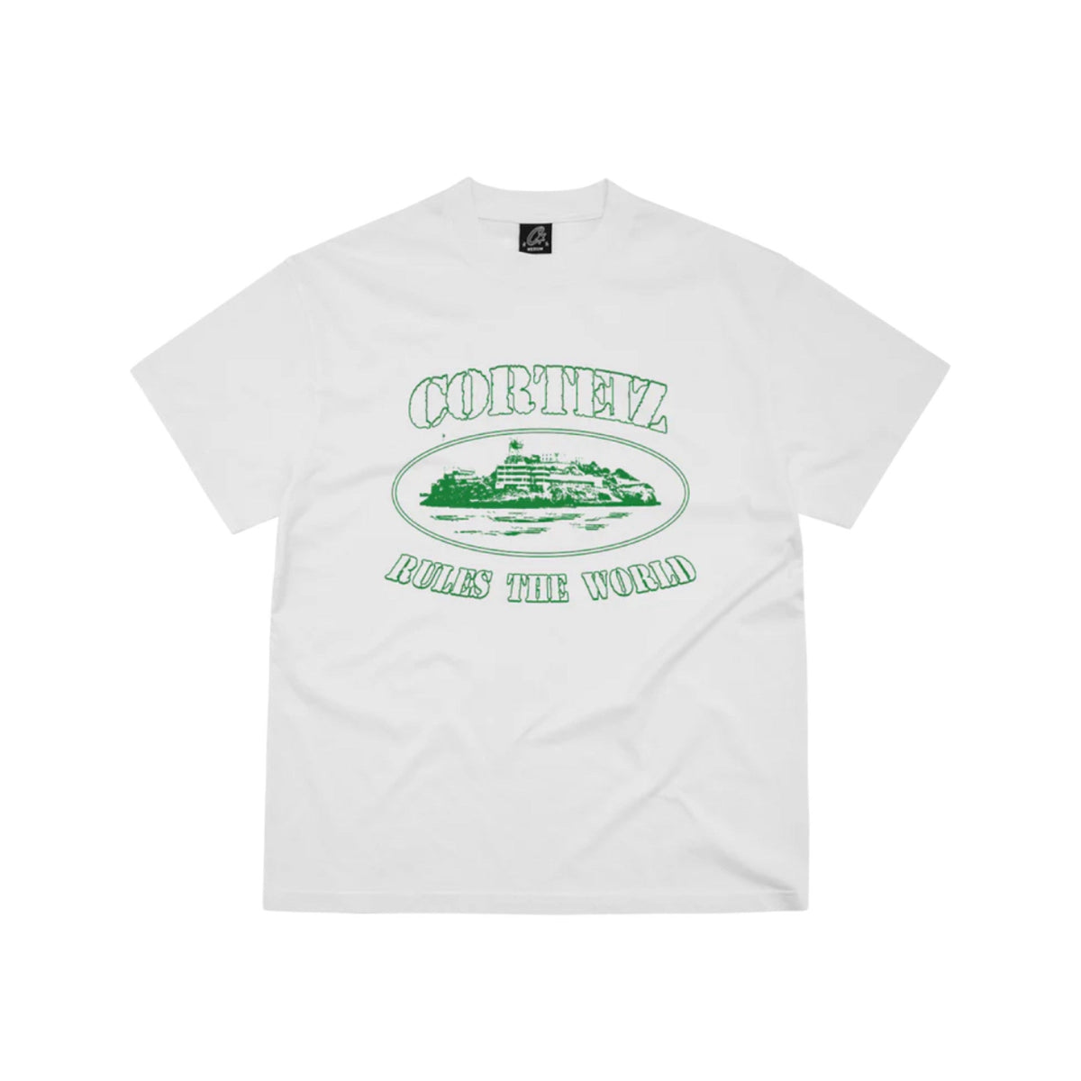Corteiz Alcatraz Tee White/Green