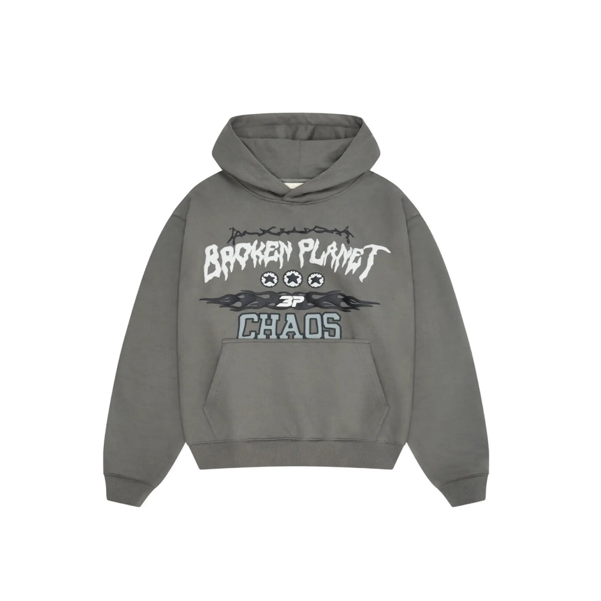 Broken Planet Chaos Hoodie Gunmetal Grey