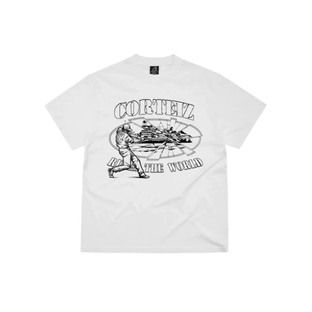 Corteiz Alcatraz Baseball Tee White