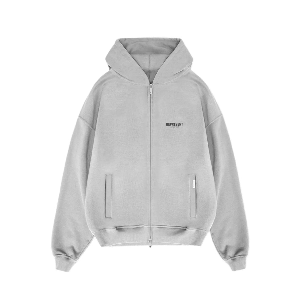 Represent Owners Club Zip Hoodie (Ash Grey)