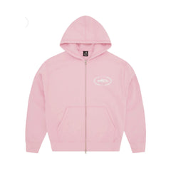Corteiz Superior Royal Zip Hoodie Baby Pink