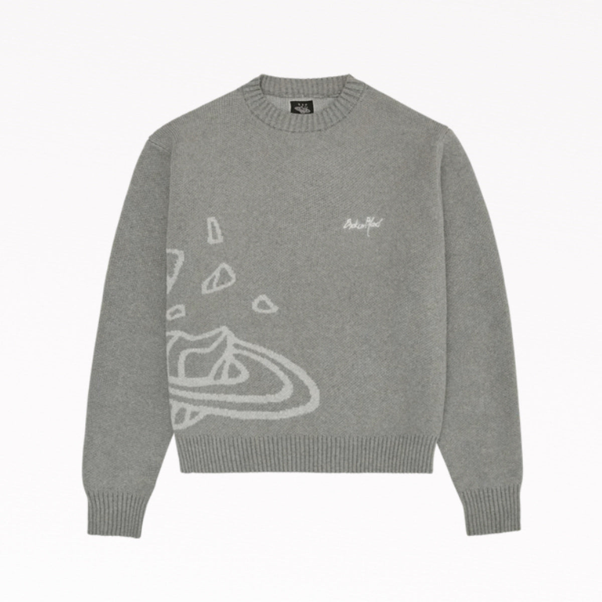 Broken Planet Knit Sweater Heather Grey