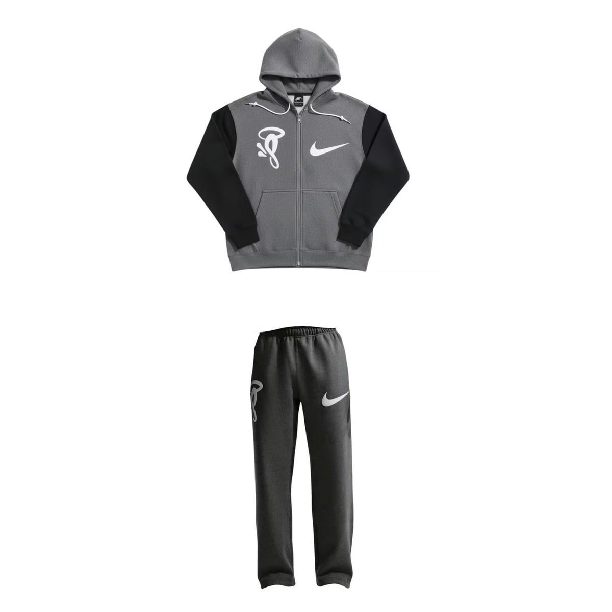 Nike x Syna World x Central Cee Solo Swoosh Fleece Tracksuit Grey