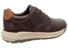 Align Erwin Mens Supportive Leather Wide Fit Comfortable Lace Up Shoes