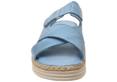 Cabello Comfort Rinnie Womens Leather Comfortable Slides Sandals