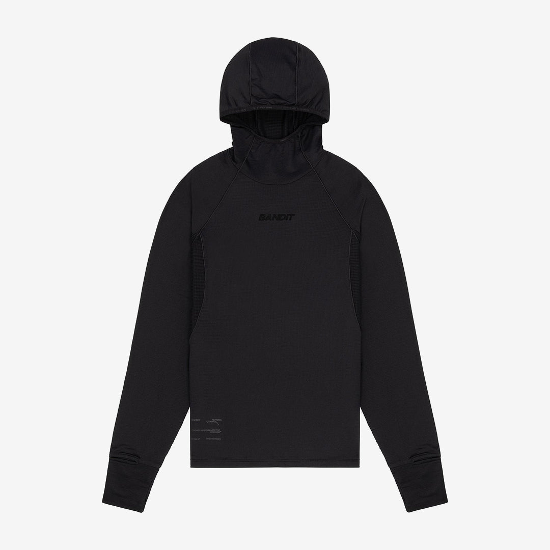 Bandit Men's AuraGrid™ Hooded Performance Top "Black"