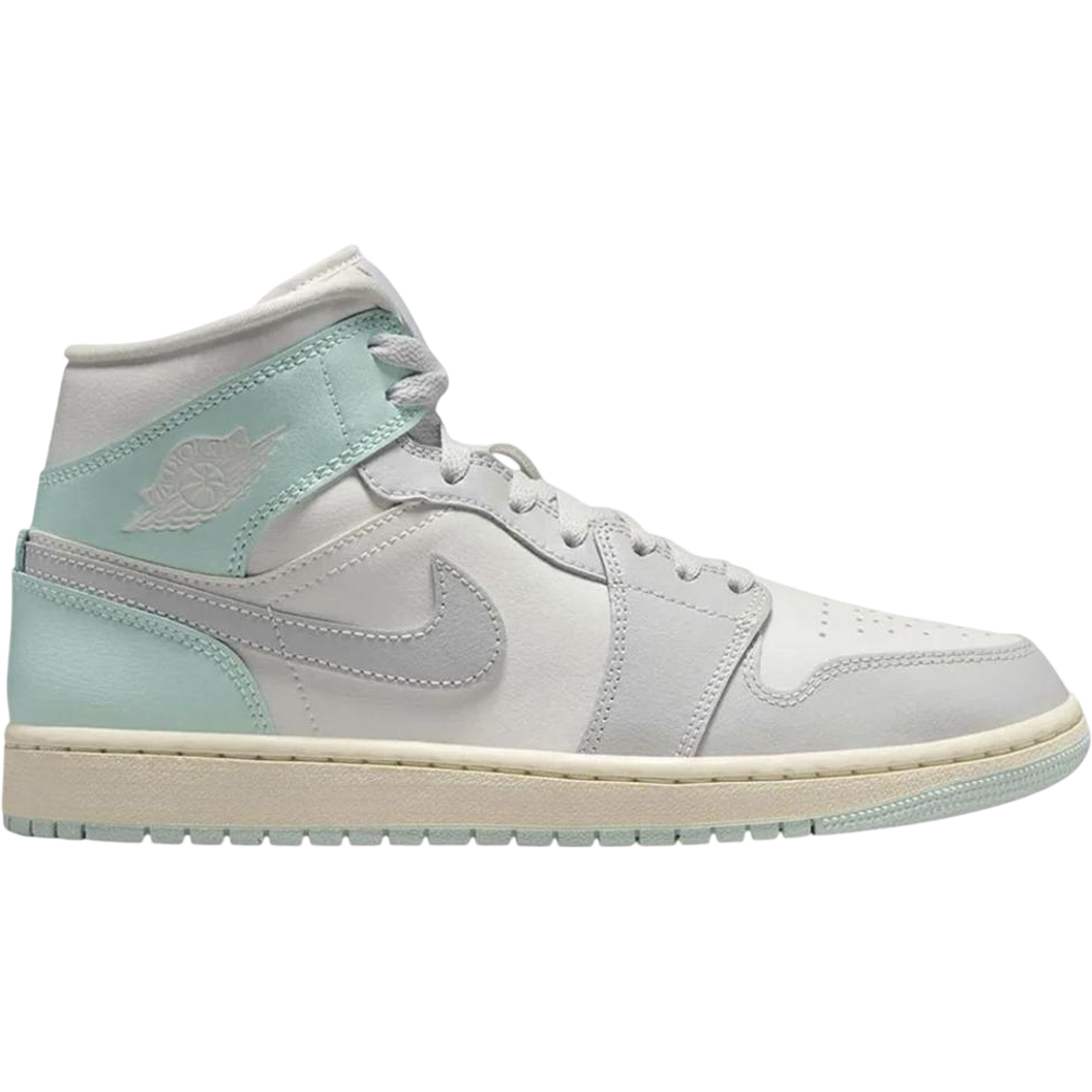 Air Jordan 1 Mid Football Grey Igloo (Women's)