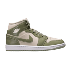 Air Jordan 1 Mid SE Sea Glass Oil Green (Women's)