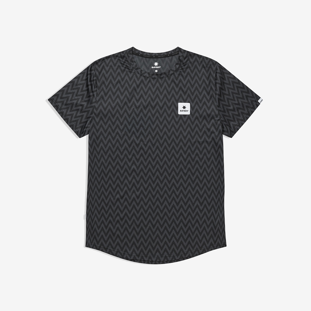 Saysky Men's Combat T-Shirt "Black Zig Zag"