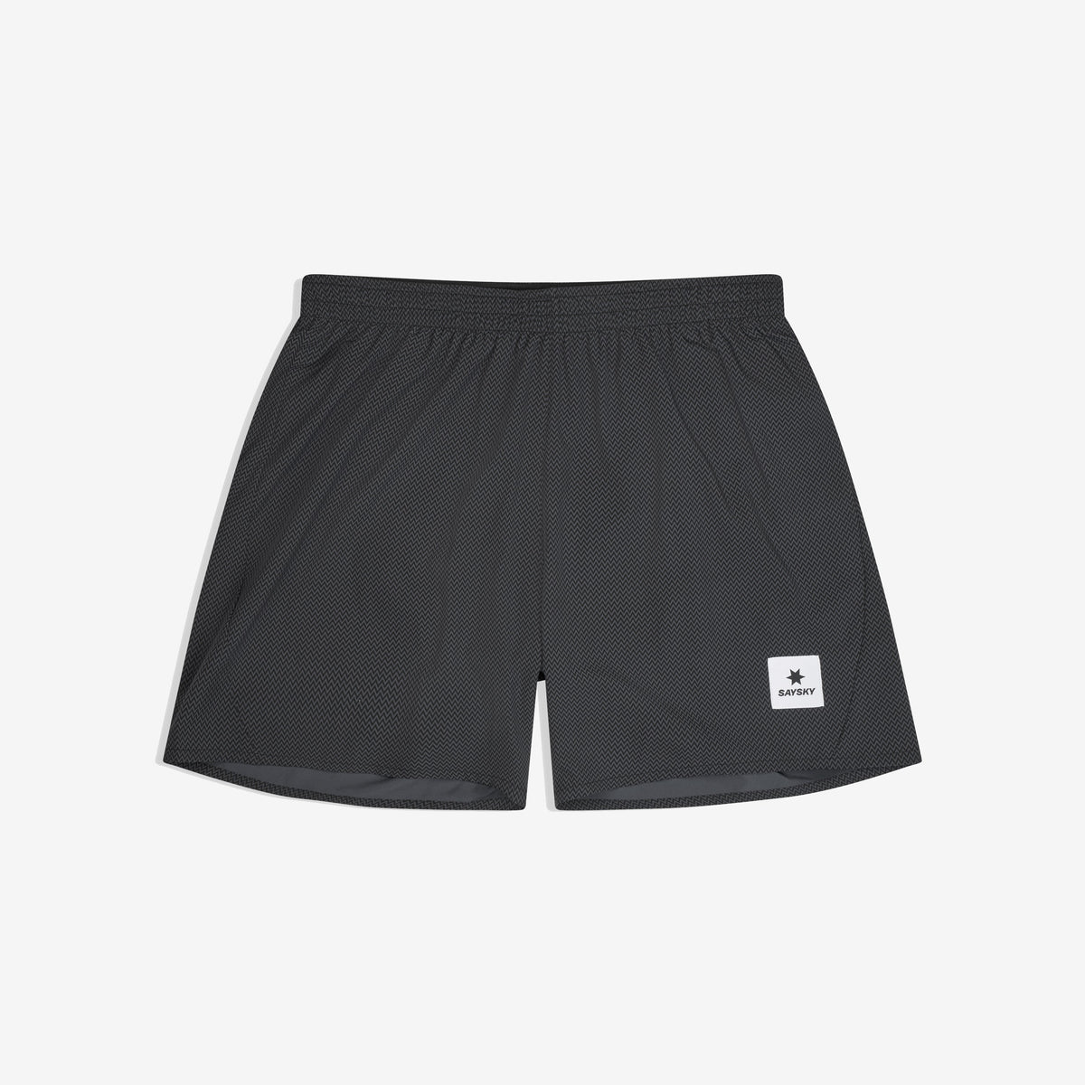 Saysky Men's Pace Shorts 5" "Black Zig Zag"