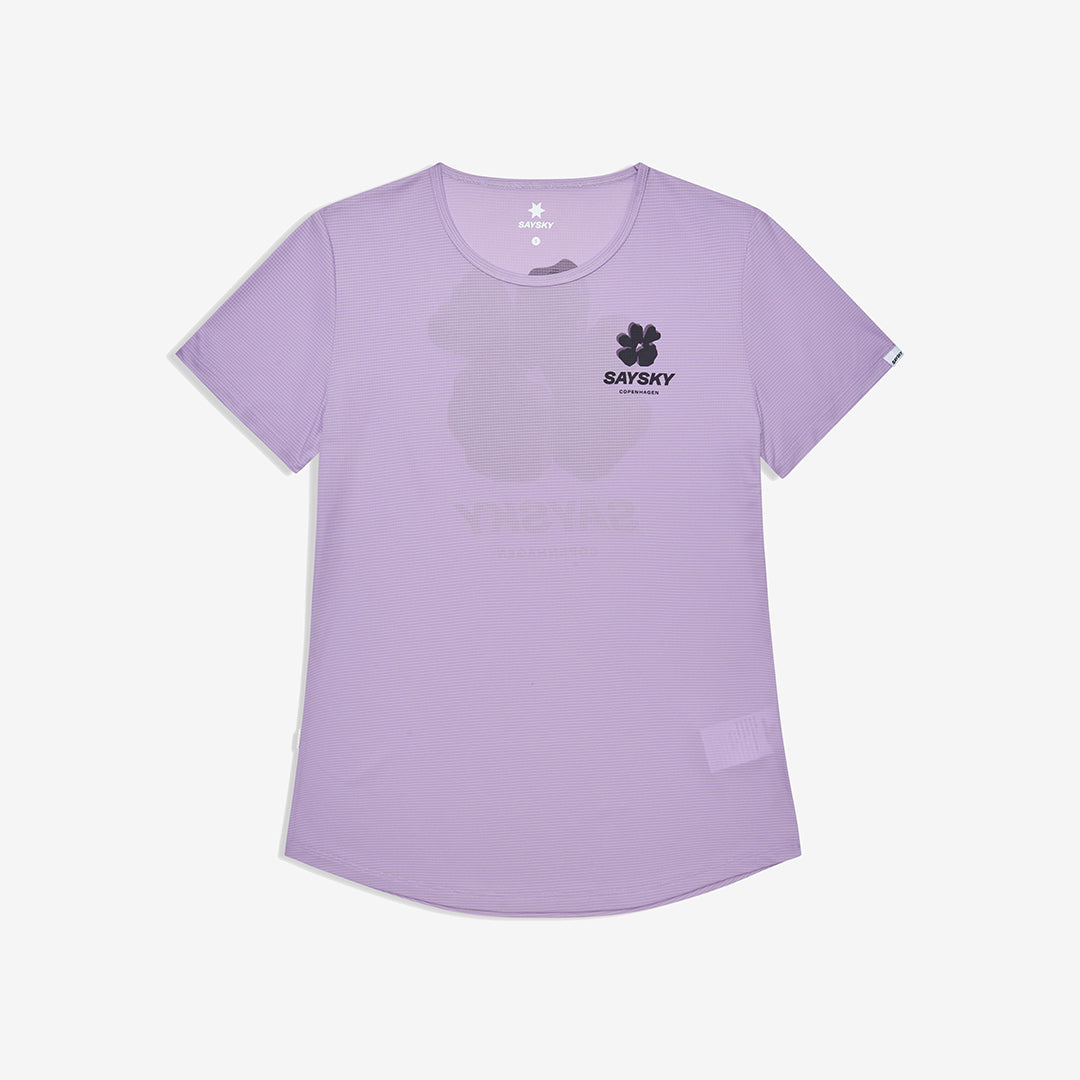 Saysky Women's Flower Flow T-Shirt "Purple"
