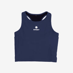Saysky Women's Combat Rib Crop Top "Blue"