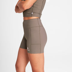 Saysky Women's Combat+ Rib Short Tights 4" "Taupe"