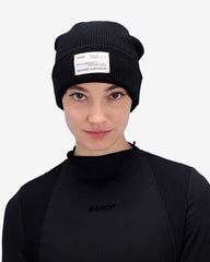 Bandit Unisex Waffle Patch Beanie "Black"
