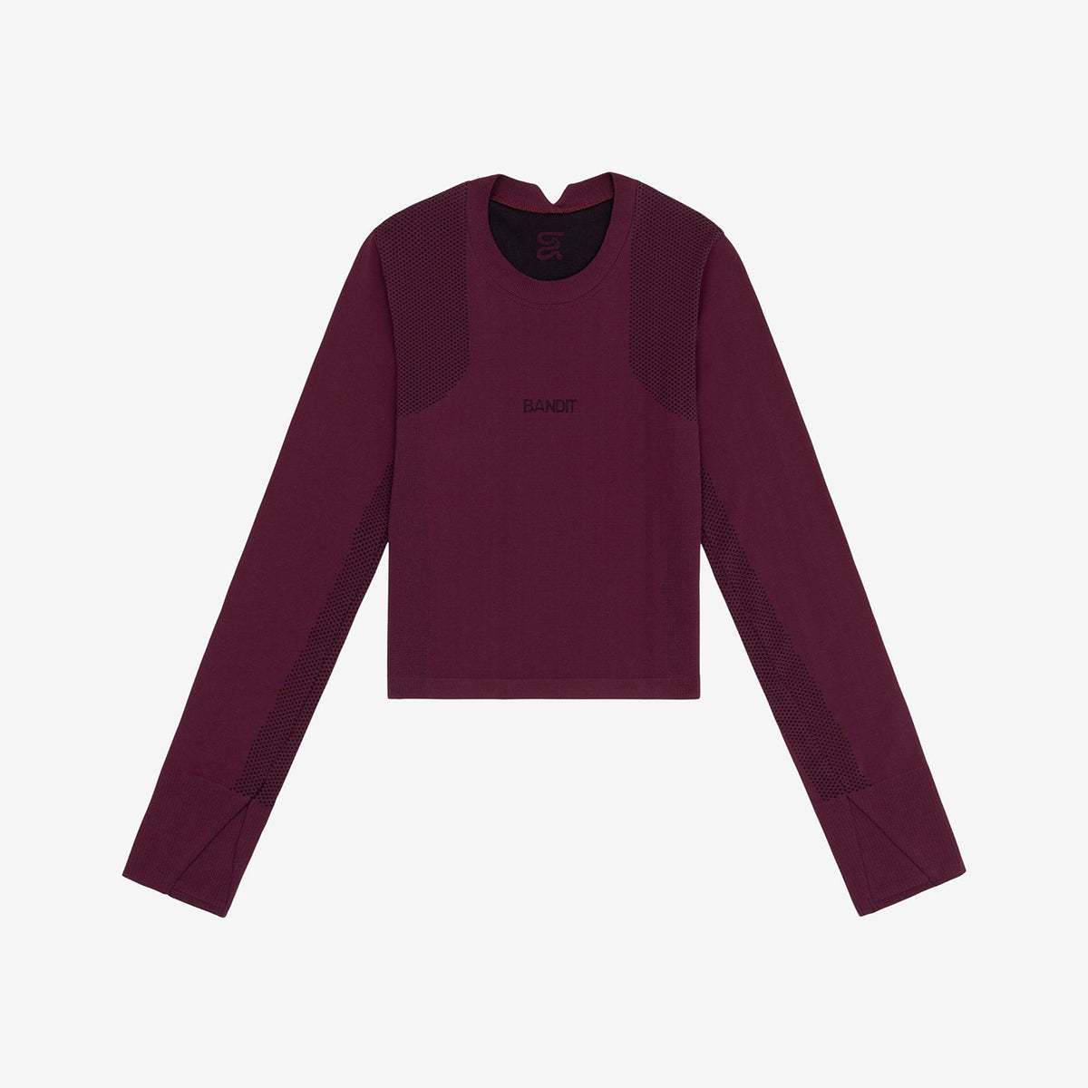 Bandit Women's Mercury™ Seamless Long Sleeve Crop Tee "Fig"
