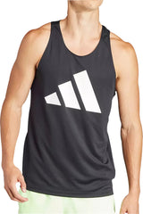 adidas Run It Mens Running Vest - Black