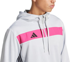 adidas Tiro 25 Essentials Half Zip Hooded Long Sleeve Mens Training Top - Grey